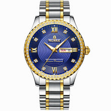 Load image into Gallery viewer, Men Watches 2019 Luxury Top Brand Gold Diamond Role Quartz Steel Calendar Luminous Relogio Masculino Wrist Watch Clock