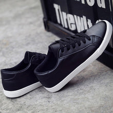 Load image into Gallery viewer, Women sneakers 2019 fashion breathable white shoes woman solid PU sneakers women shoes lace-up female sneakers zapatos de mujer
