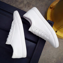 Load image into Gallery viewer, Women sneakers 2019 fashion breathable white shoes woman solid PU sneakers women shoes lace-up female sneakers zapatos de mujer
