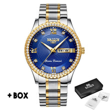 Load image into Gallery viewer, Haiqin Fashion Diamond trim Quartz Mens Watches Top Brand Luxury men watch Ladies Wrist Watch Unisex Lady Relogio Feminino 2019
