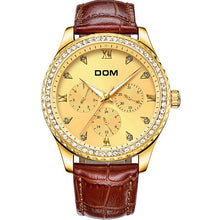 Load image into Gallery viewer, DOM Watches Men Waterproof Stainless Steel Business Luxury Diamond Wrist Watches Sport Quartz Clock Watches Montre Homme
