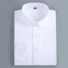 Load image into Gallery viewer, Men's Casual Long Sleeve Standard-fit Dress Shirts Formal Business Button Up Twill Simple Basic Design Work Office Tops Shirt
