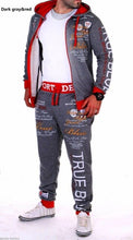 Load image into Gallery viewer, ZOGAA Casual Suit Men Autumn Sport Wear Sets Tracksuit Zipper Letter Printed Hoodies Top+Sweatpants 2 Piece of Set Men Sweatsuit
