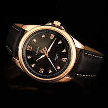 Load image into Gallery viewer, Business Men&#39;s Watches Luxury Diamond Men Large Dial Wrist Watch Leather Watchband Analog Clock reloj hombre erkek kol saati
