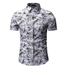 Load image into Gallery viewer, Shirts Men Dress Regular Fit Men's Summer Creative Design Multi Print Turn-Down Collar Slim Fit Short Sleeve Top Shirt Blouse
