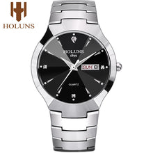Load image into Gallery viewer, Relogio Masculino 2019 Holuns Tungsten Steel Men Watch Quartz Brand luxury Casual Diamond Male Wrist Watch Dress Waterproof
