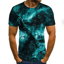 Load image into Gallery viewer, 2019 New Design Men T Shirts 3D Print Starry sky Summer Tops Men Short Sleeve Fashion T-Shirt
