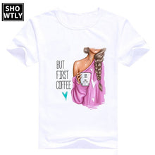 Load image into Gallery viewer, Showtly Super mama mother&#39;s love New T Shirt Female oversized Women T-shirt  Korean Fashion Clothing Streetwear Vogue T-shirts
