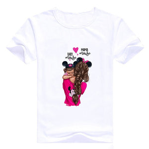 Showtly Super mama mother's love New T Shirt Female oversized Women T-shirt  Korean Fashion Clothing Streetwear Vogue T-shirts