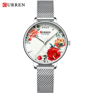 CURREN Women Watches Fashion Casual Watch Designer Ladies Watch Luxury Diamond Quartz RoseGold Wrist Watch Gifts For Women