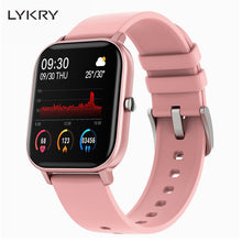 Load image into Gallery viewer, LYKRY 2020 Smart Watch P8 Men Women 1.4inch Full Touch Screen Fitness Tracker Heart Rate Monitor IP67 Waterproof GTS Sports Band
