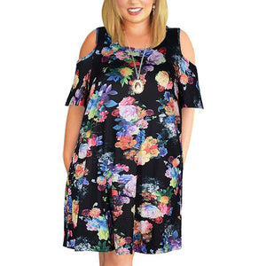 Big size 9XL Woman Summer dress Loose sexy solid plus size dresses off the shoulder women clothing 9XL party dress vestidos