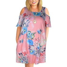 Load image into Gallery viewer, Big size 9XL Woman Summer dress Loose sexy solid plus size dresses off the shoulder women clothing 9XL party dress vestidos
