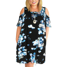 Load image into Gallery viewer, Big size 9XL Woman Summer dress Loose sexy solid plus size dresses off the shoulder women clothing 9XL party dress vestidos
