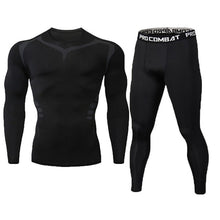 Load image into Gallery viewer, Rexchi 2 pçs/set treino masculino ginásio de fitness compressão esportes terno roupas correndo jogging esporte wear exercício wo
