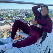 Load image into Gallery viewer, Neon Male Solid 2 Pieces Sets Tracksuit Men Brand Couple Wear Casual Autumn Winter Hooded Sweatshirt + Drawstring Jogging Pants
