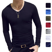 Load image into Gallery viewer, 2020 Spring Men T-Shirts Long Sleeve O-Neck Casual Fitness Jogging Solid Fashion Tee Basic Running Homme Top Clothing
