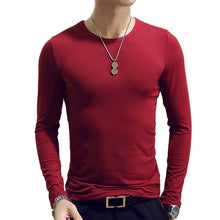 Load image into Gallery viewer, 2020 Spring Men T-Shirts Long Sleeve O-Neck Casual Fitness Jogging Solid Fashion Tee Basic Running Homme Top Clothing
