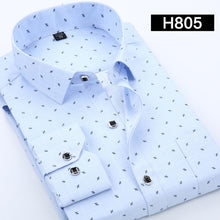 Load image into Gallery viewer, 2020 New Men Shirt Spring Long Sleeve Plaid Print High Quality Social Dress Causal Shirt Men Brand Clothing Camisa DS-110
