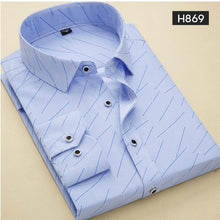 Load image into Gallery viewer, 2020 New Men Shirt Spring Long Sleeve Plaid Print High Quality Social Dress Causal Shirt Men Brand Clothing Camisa DS-110
