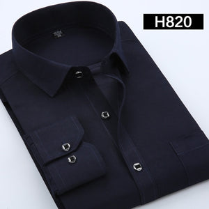 2020 New Men Shirt Spring Long Sleeve Plaid Print High Quality Social Dress Causal Shirt Men Brand Clothing Camisa DS-110