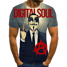 Load image into Gallery viewer, 2019 new men t shirt Sketch the clown 3D Printed T Shirt Men Joker Face Casual O-neck Male tshirt Clown Short Sleeved joke tops
