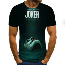 Load image into Gallery viewer, 2019 new men t shirt Sketch the clown 3D Printed T Shirt Men Joker Face Casual O-neck Male tshirt Clown Short Sleeved joke tops
