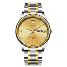 Load image into Gallery viewer, Reloj Hombre  Luxury Brand Watch Men Stainless Steel Diamond Men's Quartz Watch Clock Analog Display Date Week Wrist Watches

