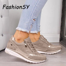 Load image into Gallery viewer, Women shoes Wedges Sneakers women Vulcanize Shoes Sequins Shake Shoes Fashion Girls Sport Shoes Woman Sneakers Shoes Footwear
