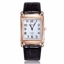 Load image into Gallery viewer, 2019 New Watches Women Square Rose Gold Wrist Watches Red Leather Fashion Brand Watches Female Ladies Quartz Clock montre femme
