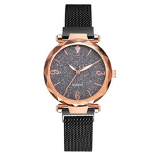 Load image into Gallery viewer, Rose Gold Women Watch 2019 Top Brand Luxury Magnetic Starry Sky Lady Wrist Watch Mesh Female Clock For Dropship relogio feminino
