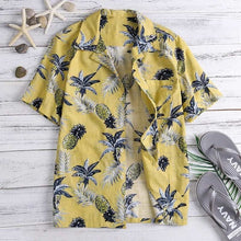 Load image into Gallery viewer, 2019 Eye-Catching Shirts Hawaiian Mens Shirts Dress Short Sleeve Lapel Collar Floral Beach Vacation Clothing Summer 4XL Tropical
