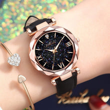 Load image into Gallery viewer, Top Brand watch Unisex Stars Little Point Frosted Belt Watch Dotted With Roman Scale Watch relogio feminino @5
