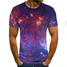 Load image into Gallery viewer, 2019 New Design Men T Shirts 3D Print Starry sky Summer Tops Men Short Sleeve Fashion T-Shirt
