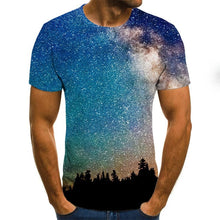 Load image into Gallery viewer, 2019 New Design Men T Shirts 3D Print Starry sky Summer Tops Men Short Sleeve Fashion T-Shirt
