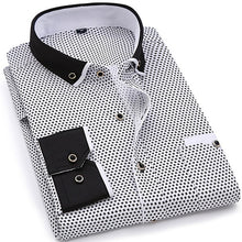 Load image into Gallery viewer, 2019 Men Fashion Casual Long Sleeved Printed shirt Slim Fit Male Social Business Dress Shirt Brand Men Clothing Soft Comfortable
