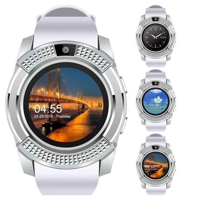 Bluetooth Smart Watch Phone with Camera Sim TF Card Android SmartWatch Phone Call Bracelet Watch for Android Smart Phone