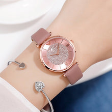 Load image into Gallery viewer, Ladies Watch 2019 Top Brand Women Rose Gold Wrist Watches For Women relogio feminino Luxury Diamond Magnetic Mesh Quartz Clock
