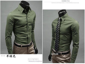 2019 Mens Slim Fit Unique Neckline Stylish Dress Long Sleeve Casual Shirts Mens Shirt Camisa Camisas Masculina Turn-down Collar