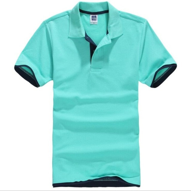 2019 Summer Brand Men Polo shirt Casual Cotton Short Sleeve Men Polos Shirts Plus Size 3XL jerseys Golf Tennis Polos masculina