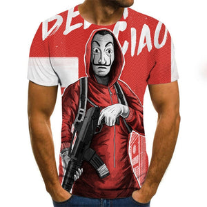 2020 hot-sale Clown 3D Printed T Shirt Men Joker Face Male tshirt 3d Clown Short Sleeve Funny T Shirts Tops & Tees XXS-6XL