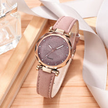 Load image into Gallery viewer, Casual Women Romantic Starry Sky Wrist Watch bracelet Leather Rhinestone Designer Ladies Clock Simple Dress Gfit  Montre Femme

