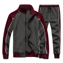 Load image into Gallery viewer, Tracksuit Men Sets Spring Autumn Hooded Sweatshirt Casual Set Men's Sportsuit Jacket+Pants Male 2020 Brand Sportswear Clothing
