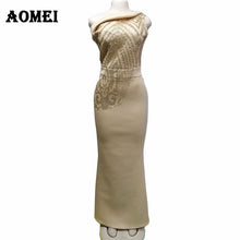 Load image into Gallery viewer, Women Dress Maxi Mermaid Night Sequined Party Wear Evening Red Classy Formal Dresses One Shoulder Glitter Gowns Summer Clothing
