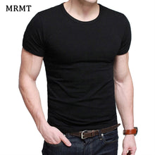 Load image into Gallery viewer, Lycra Men'S T Shirt Short Sleeve T-Shirt O-Neck Slim Solid Color Half Sleeved Tee Shirt 2019 MRMT
