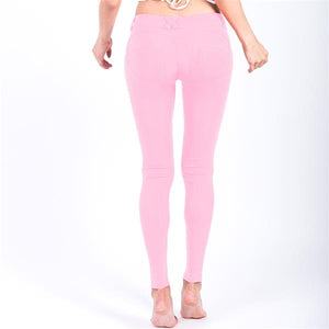 Leggings High Quality Low Waist Push Up Elastic Casual Leggings Fitness For Women Sexy Pants Bodybuilding Clothing Stretch Pants