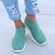 Load image into Gallery viewer, Women Shoes Plus Size 43 Women Vulcanize Shoes Fashion Slip On Sock Shoes Female Mesh White Sneakers Flat Casual Tenis Feminino
