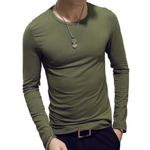 Load image into Gallery viewer, 2020 Spring Autumn Men T-Shirts Long Sleeve O-Neck Casual Fitness Jogging Solid Fashion Tee Basic Running Homme Top Clothing
