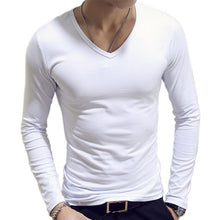 Load image into Gallery viewer, 2020 Spring Autumn Men T-Shirts Long Sleeve O-Neck Casual Fitness Jogging Solid Fashion Tee Basic Running Homme Top Clothing
