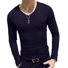 Load image into Gallery viewer, 2020 Spring Autumn Men T-Shirts Long Sleeve O-Neck Casual Fitness Jogging Solid Fashion Tee Basic Running Homme Top Clothing
